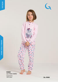 PIGIAMA BAMBINA M/L V20002 Tellini S.r.l. Wholesale Clothing